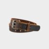 The Woodstock Double Prong Vintage Leather Belt