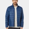 Mens Classic Blue Quilted Puffer Jacket