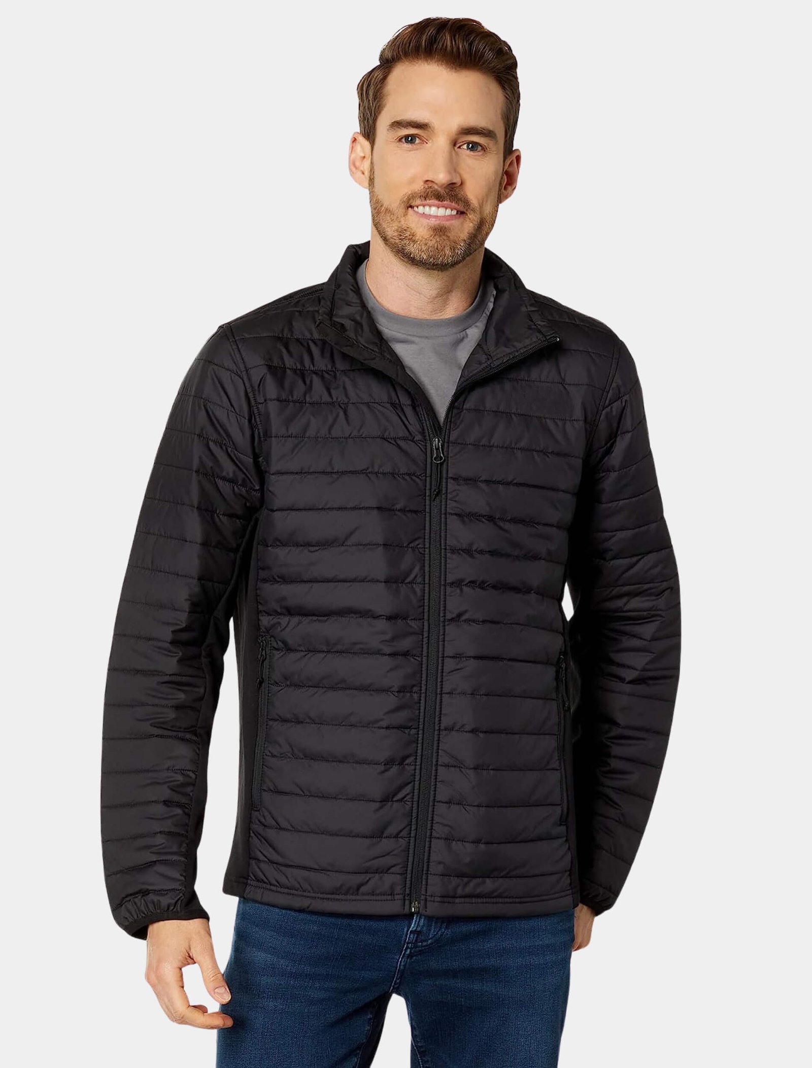 Mens Classic John Black Puffer Jacket