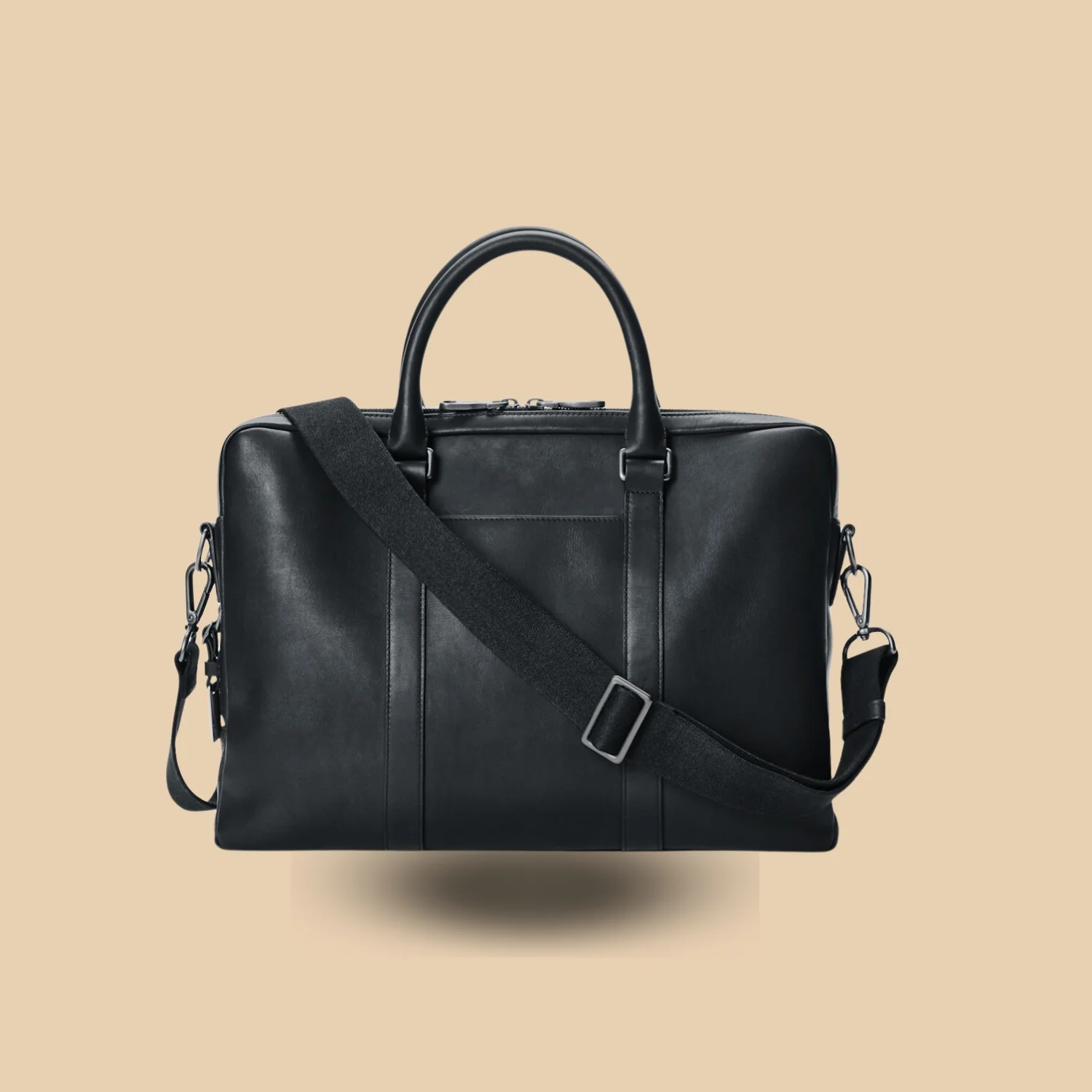 Shop Classy Black Leather Computer Briefcase