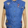 Shop Stranger Things Eddie Munson Blue Denim Vest