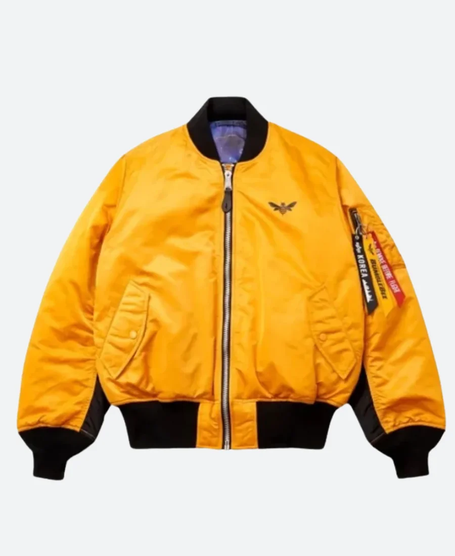 Alpha MA-1 Bumblebee Transformers Yellow Bomber Jacket
