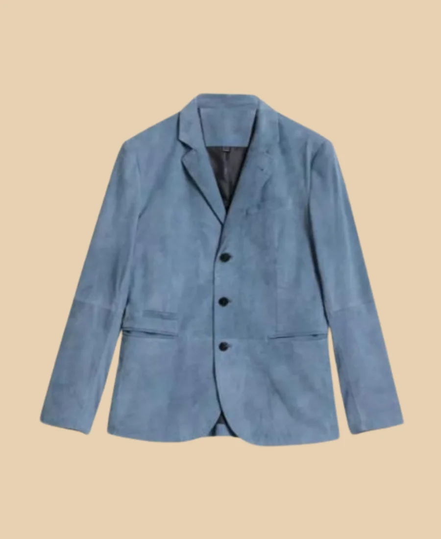 American Idol S23 Luke Bryan Suede Leather Blazer Front Image