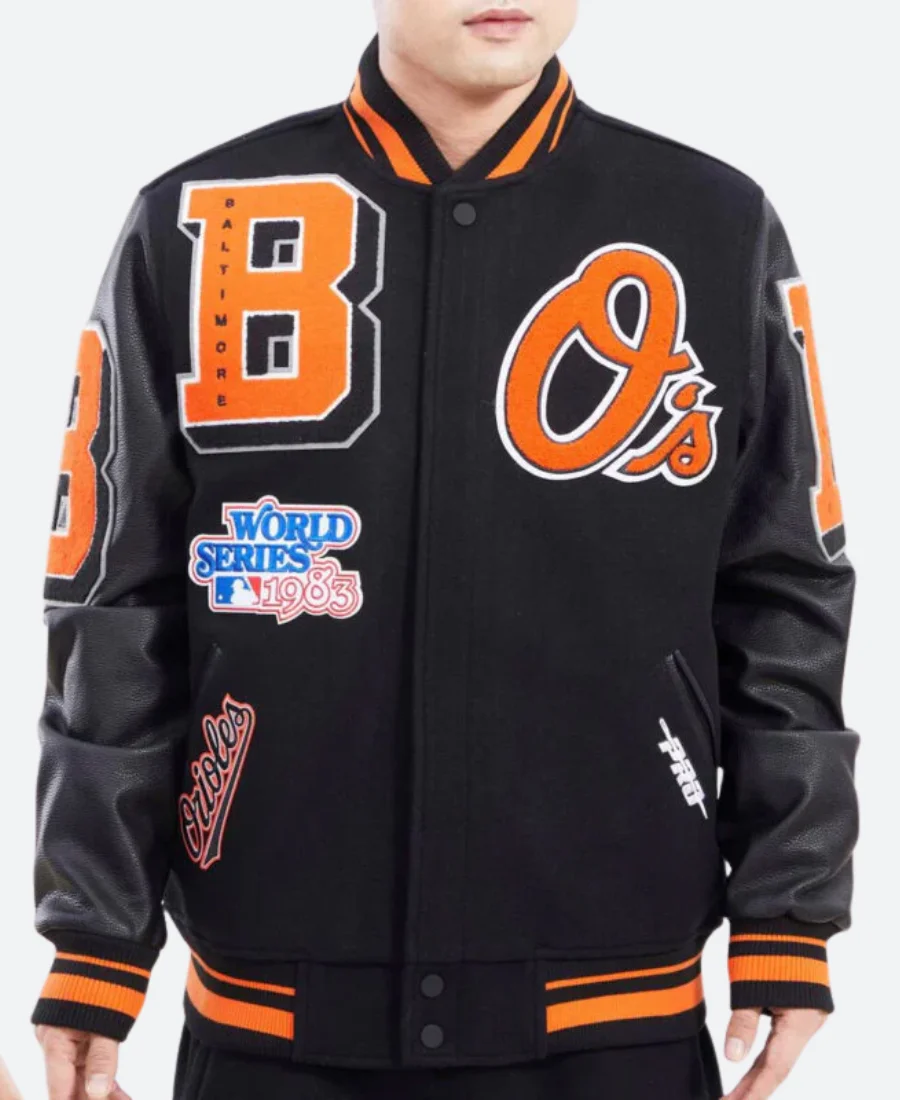 Baltimore Orioles Letterman Varsity Jacket