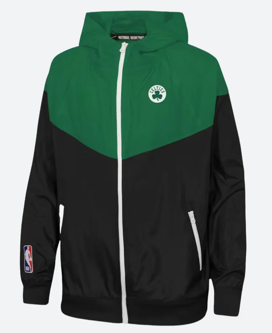Boston Celtics Black Hooded Jacket