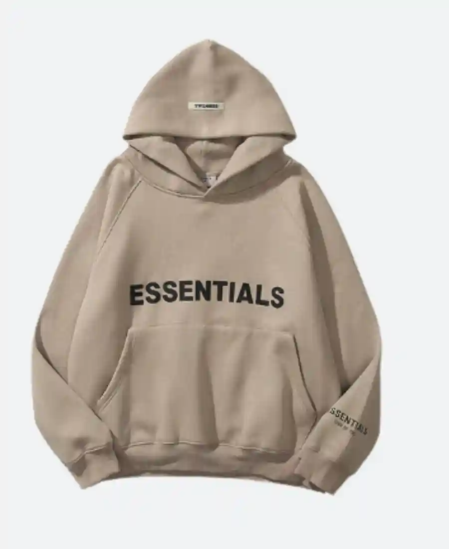 Fear Of God Essentials Brown Hoodie