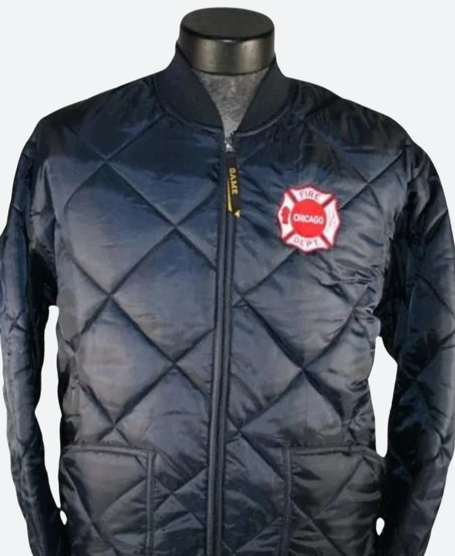 Chicago Fire Pilot Kelly Severide Quilted Puffer Jacket