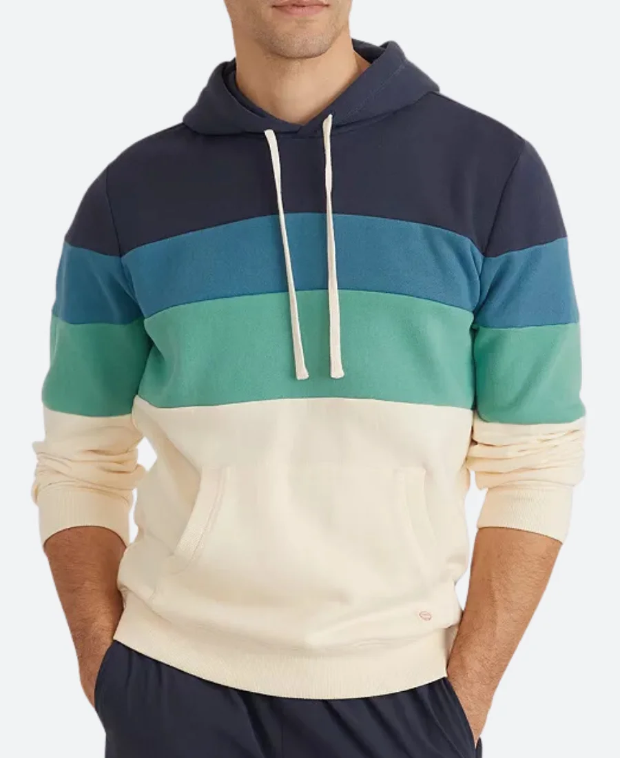 Cobra Kai S06 Miguel Diaz Stripped Pullover Hoodie