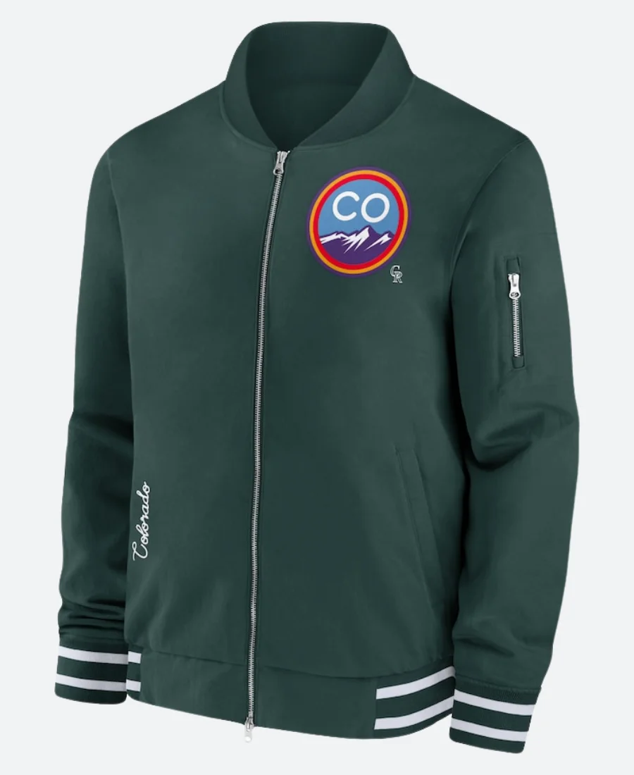 Colorado Rockies Green Bomber Jacket