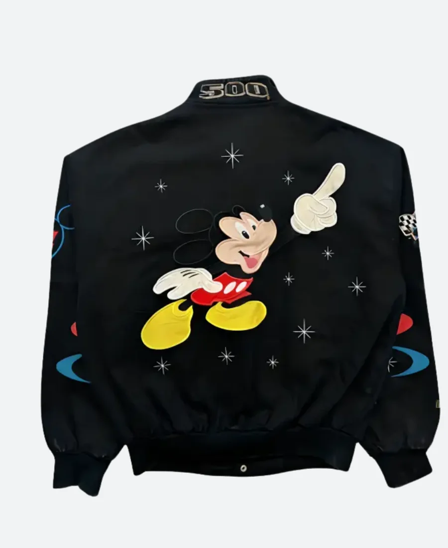 Daytona 500 NASCAR Mickey Mouse Racing Jacket Back Image