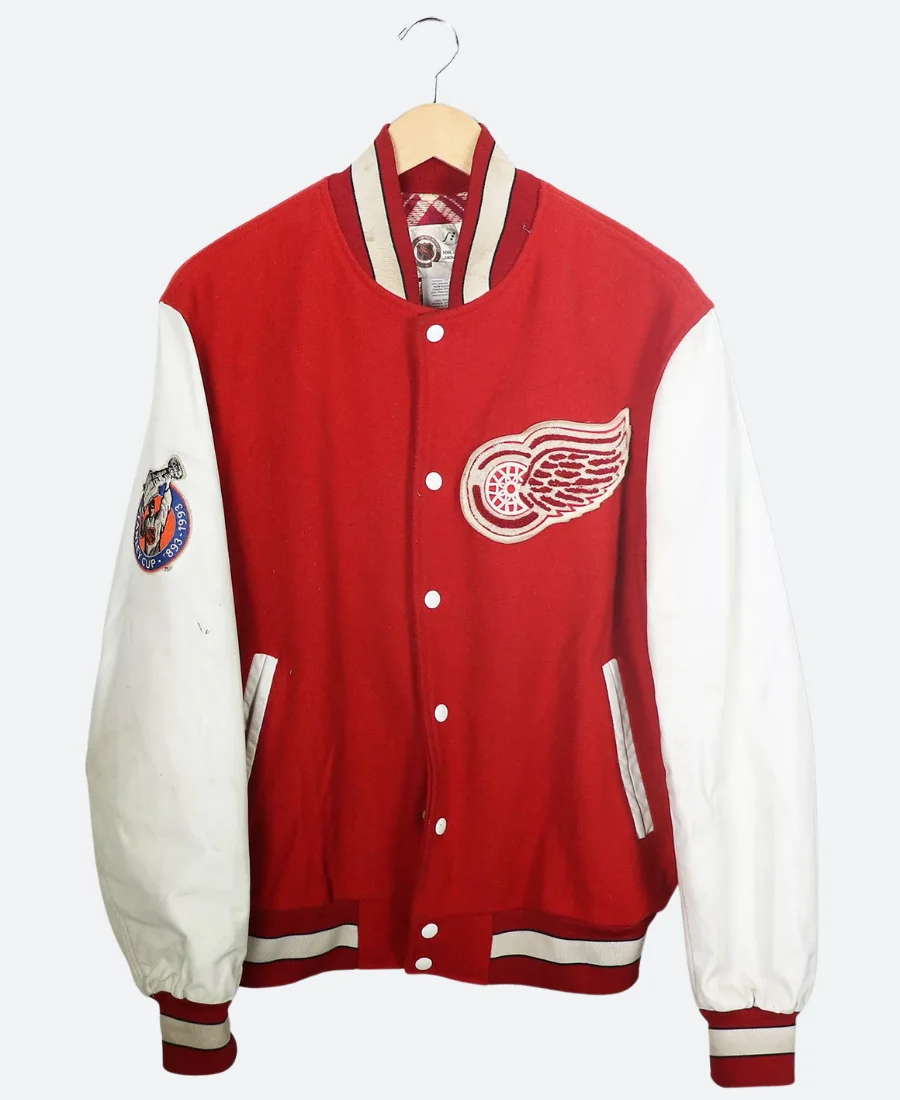Detroit Red Wings Todd Mclellan Letterman Varsity Jacket