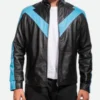 Dick Grayson Nightwing Leather Jacket Style 01 Front Image