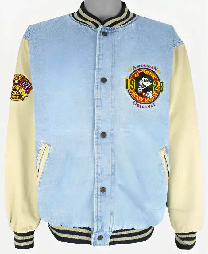 Mickey Mouse 1928 Denim Varsity Jacket