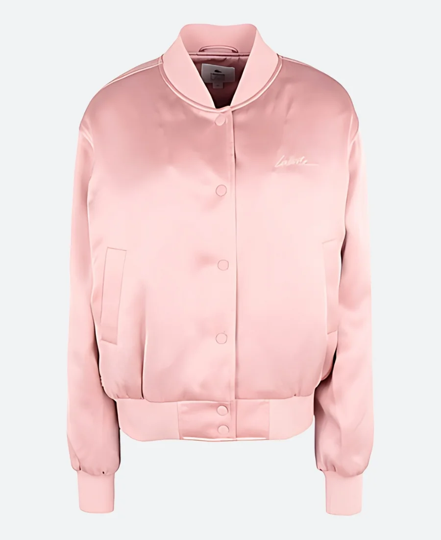 Lily Collins Emily In Paris Pink Bomber Jacket