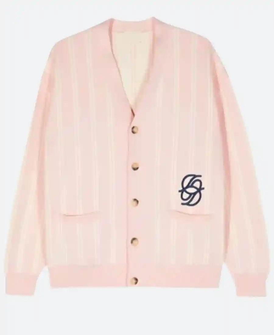 Samuel Arnold Emily In Paris S04 Pink Cardigan