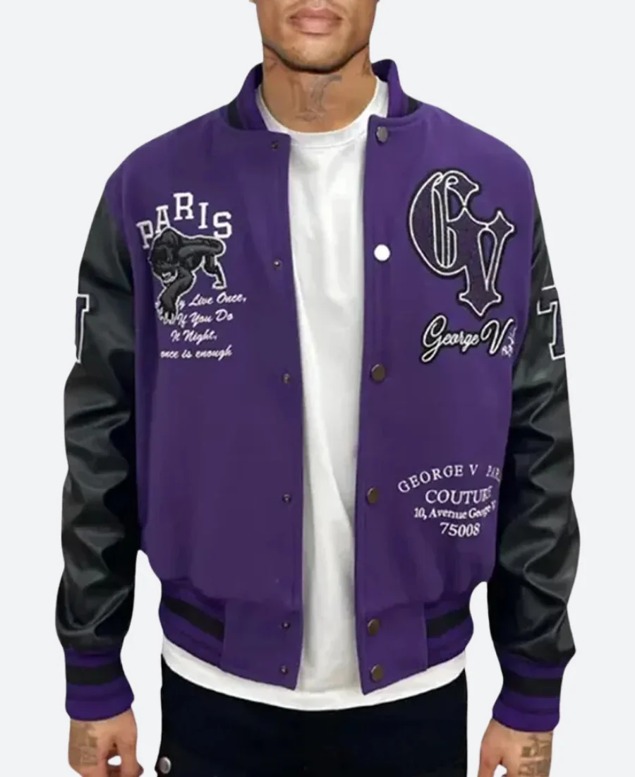 George Vs Panther Varsity Jacket