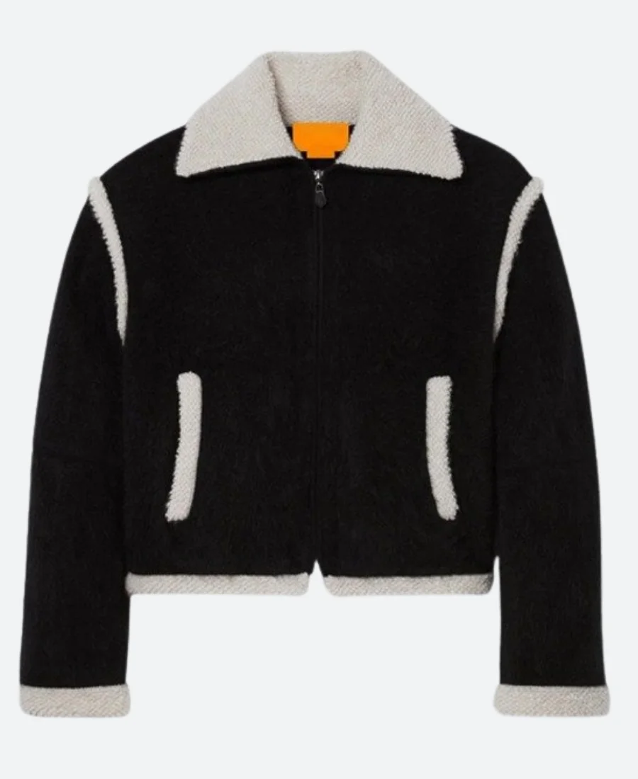 Gigi Hadid Guest in Residence Velvet Jacket