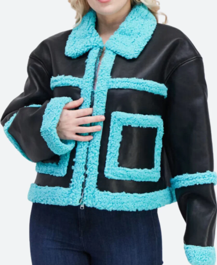 Girls5eva Wickie S02 Roy Leather Jacket