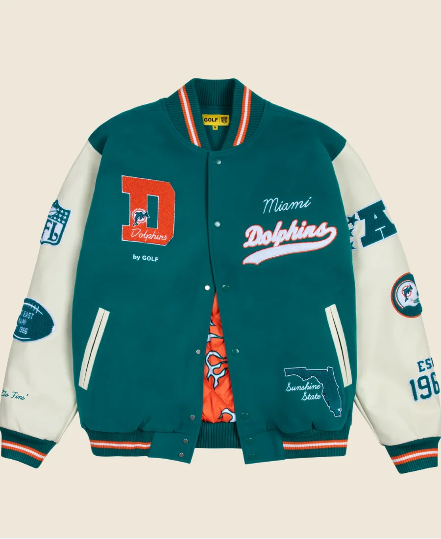 Golf Wang Miami Dolphins Letterman Jacket