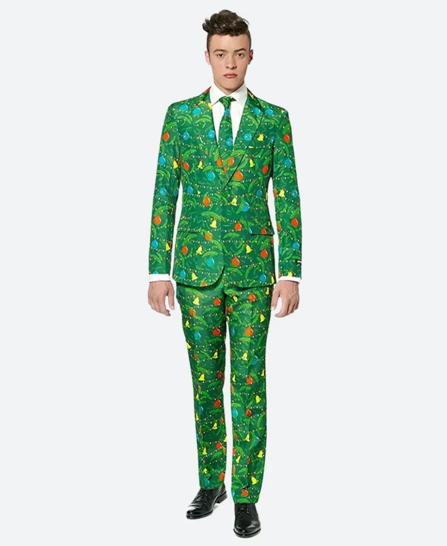Green Christmas Jingle Bell Suit
