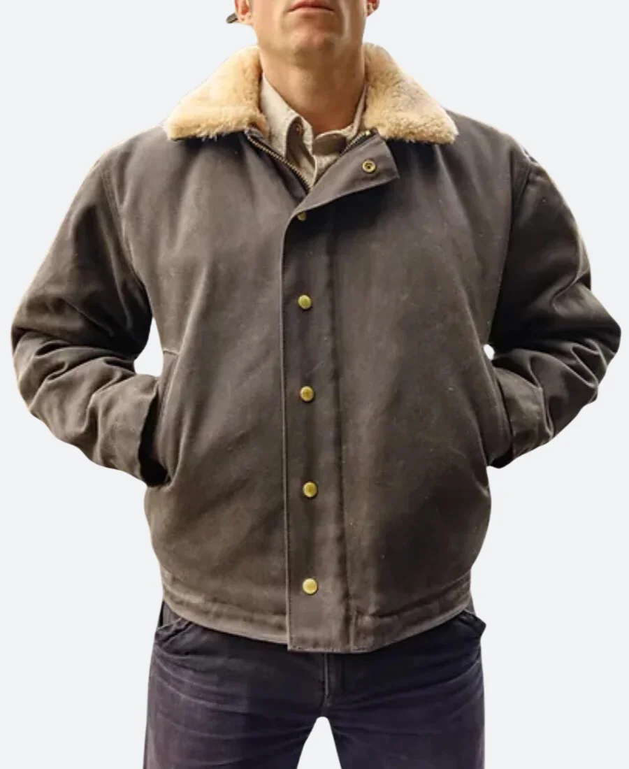 Heat Straps Deck Suede Leather Jacket