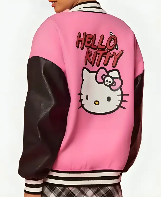 Hello Kitty Pink Varsity Jacket