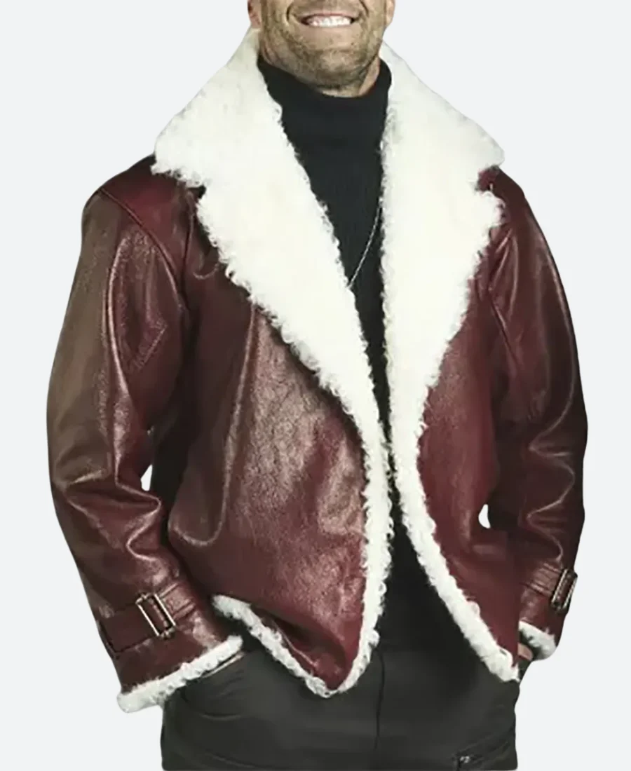 Holiday Ops 2025 Jason Statham Leather Jacket