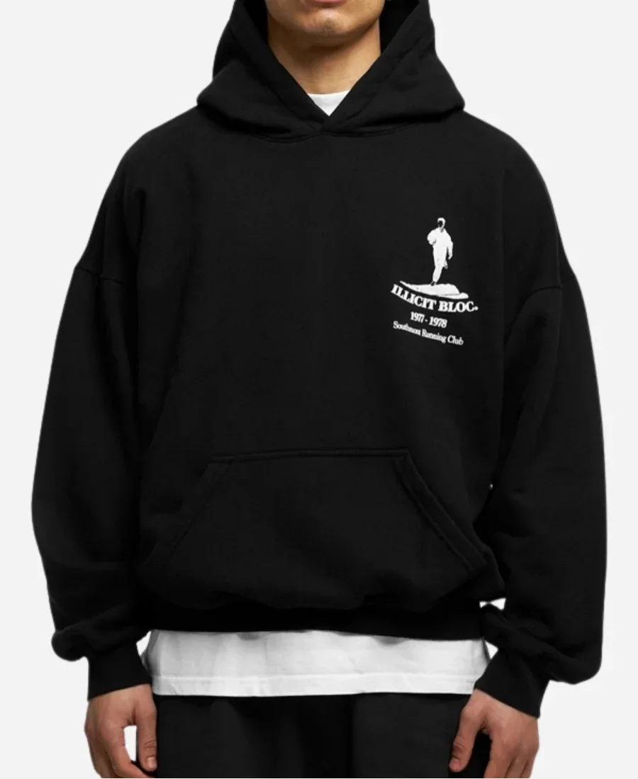 Illicit Bloc Black Pullover Hoodie