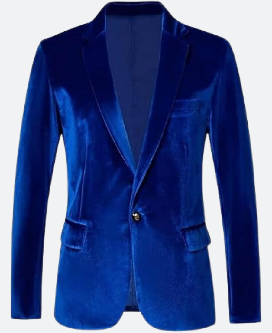 Ivanka Blue Velvet Coat