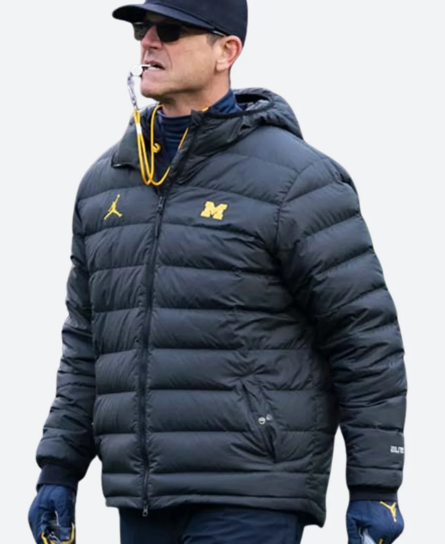 Jim Harbaugh Hooded Puffer Jacket