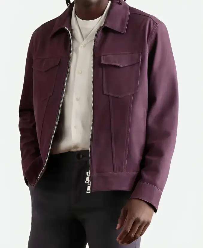 Joe Burrow Super Bowl Purple Jacket