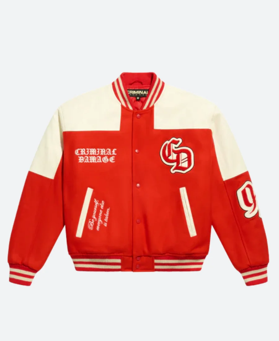 KSI X Criminal Damage Letterman Varsity Jacket