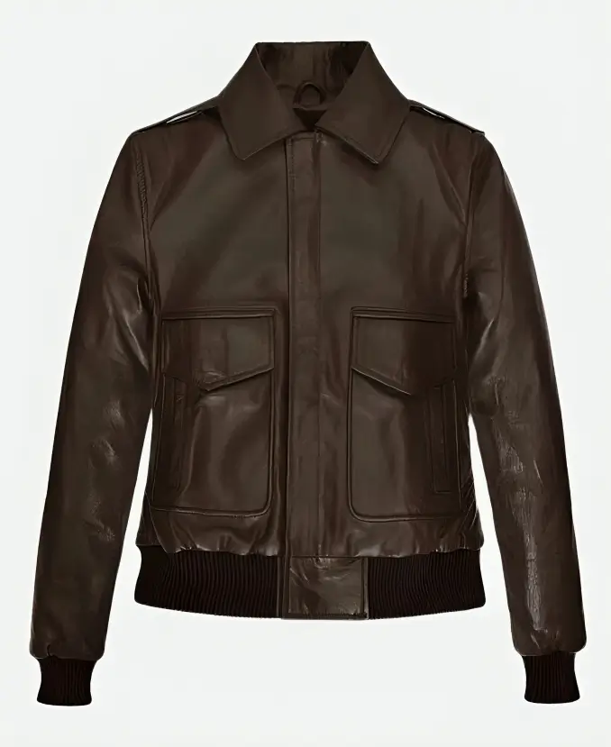 Kendall Jenner Brown Leather Jacket