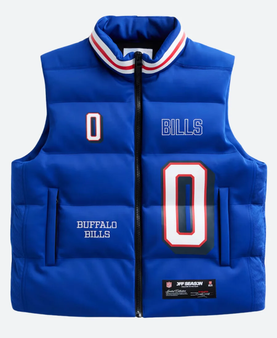 Keon Coleman Buffalo Bills Off Season Puffer Vest