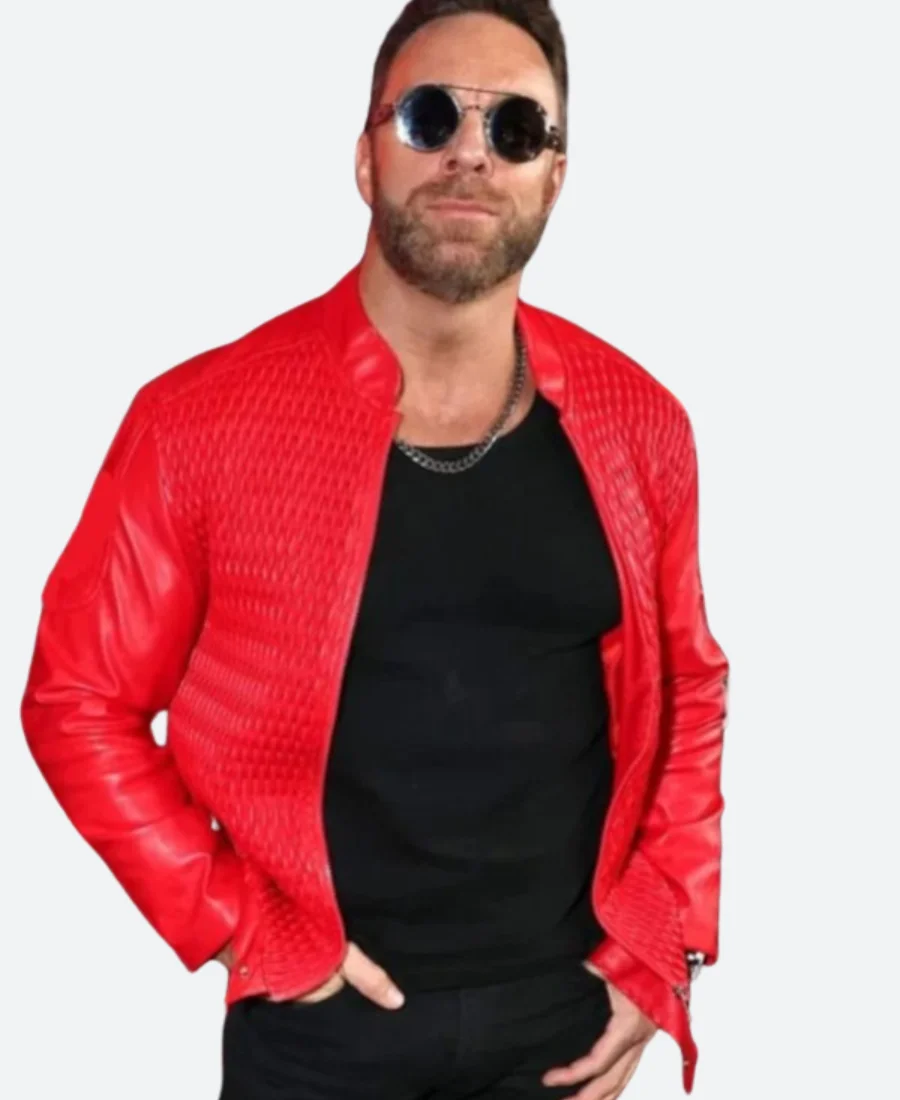 LA Knight WWE Monday Night RAW Leather Jacket