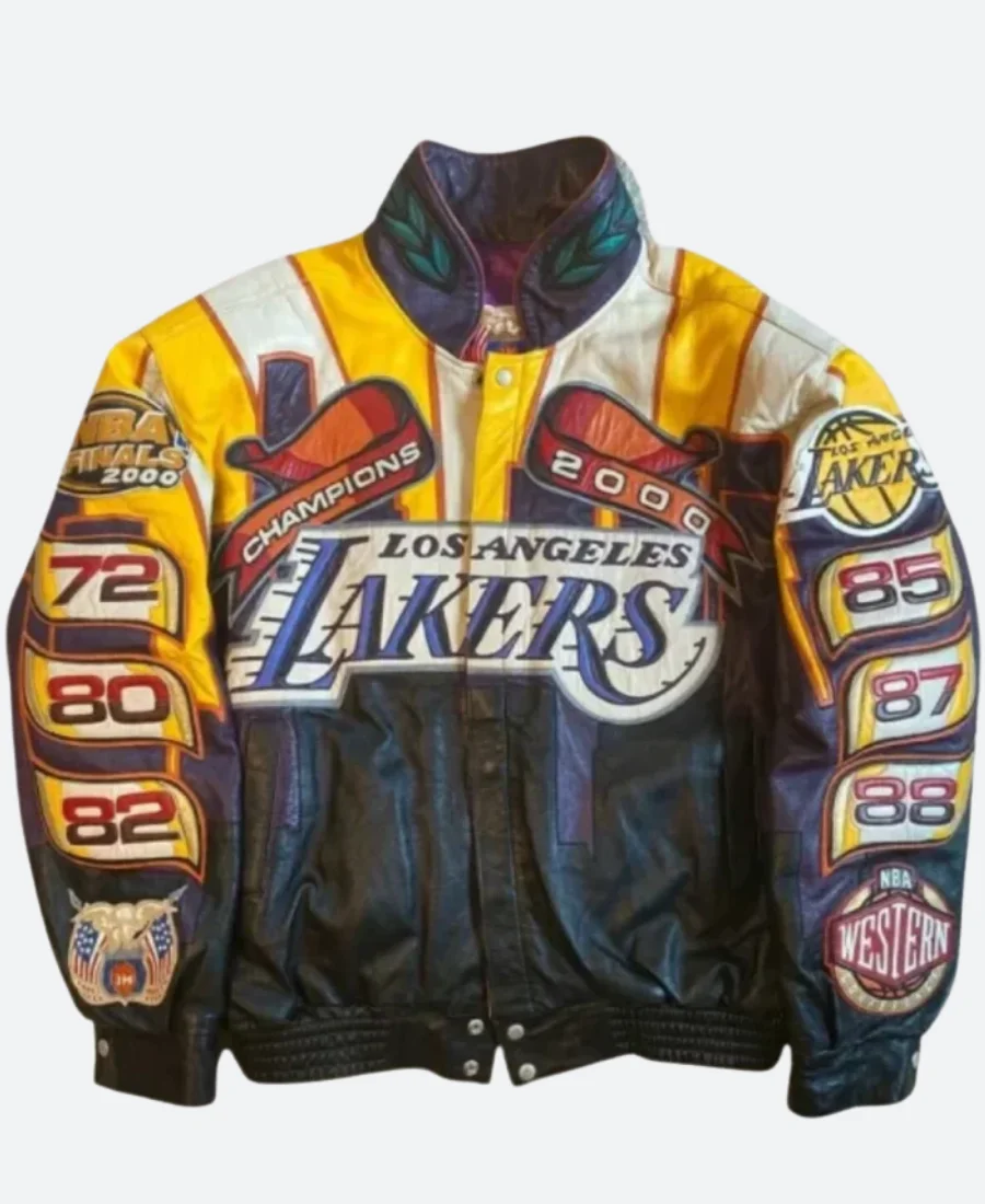 LA Lakers X Jeff Hamilton Championships 2000 Leather Jacket