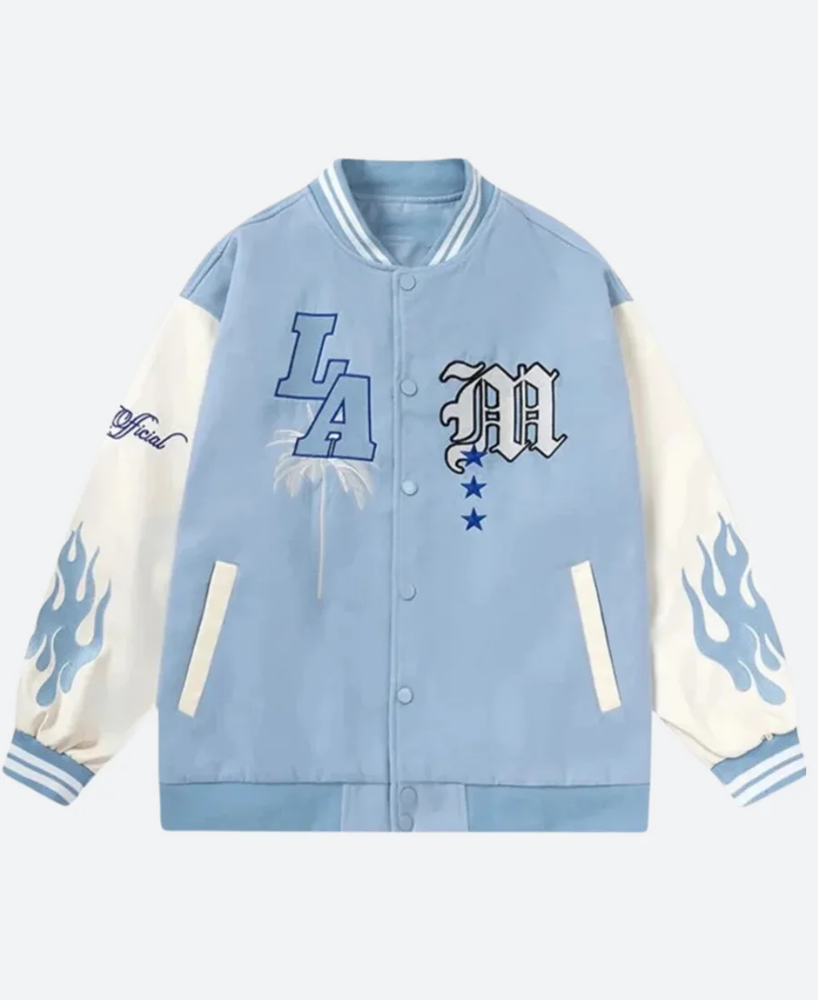 LA Palm Tree Varsity Bomber Jacket