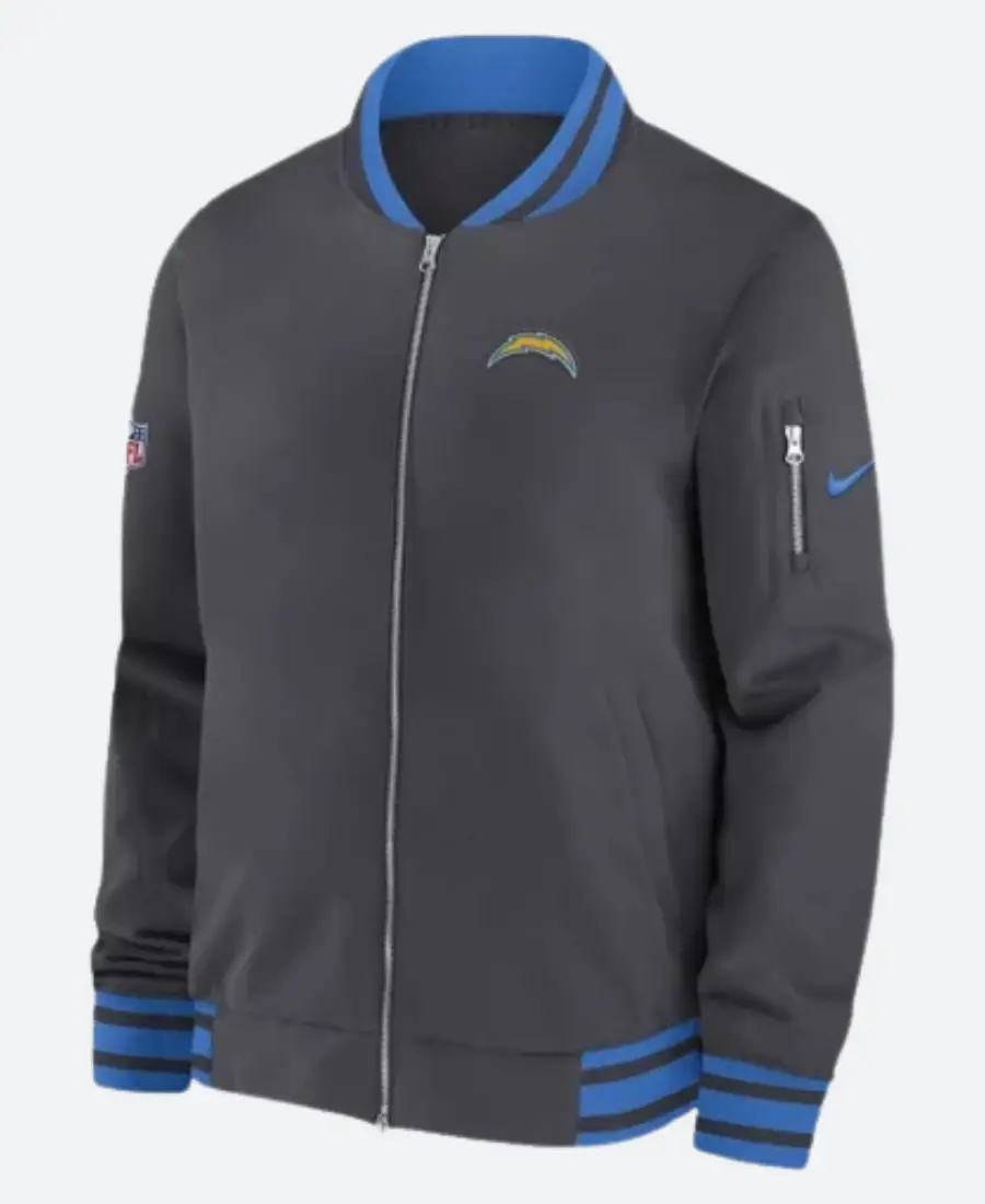 Los Angeles Chargers Sideline Coach Bomber Jacket