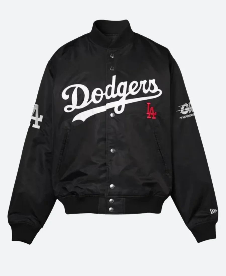 Los Angeles Dodgers X GR8 Black Varsity Jacket