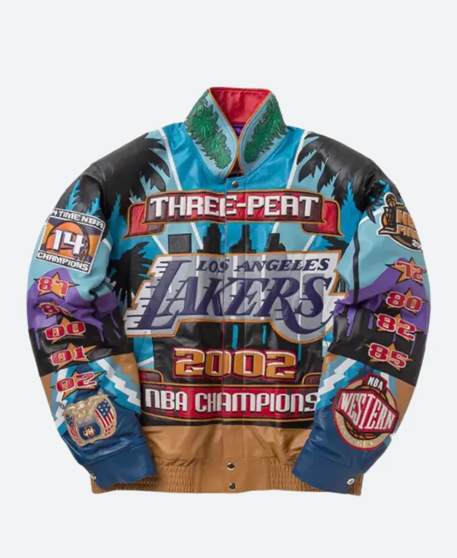 Los Angeles Lakers Kobe Bryant 3 Peat Leather Jacket