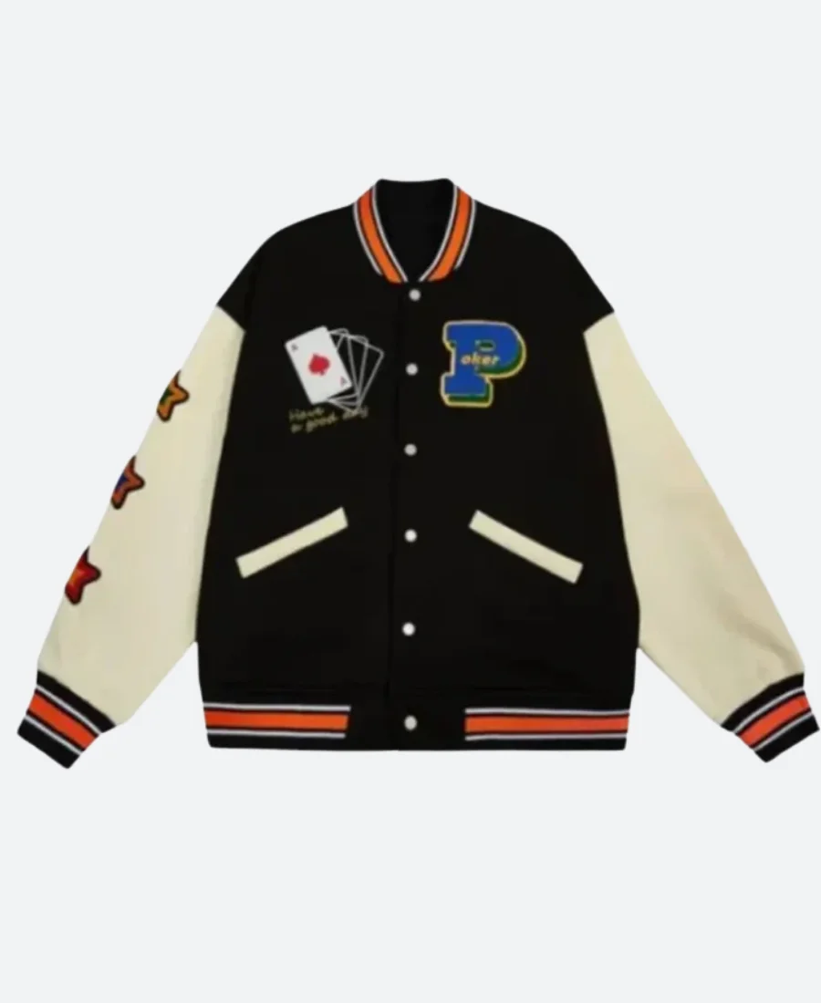 Lucky Poker Letterman Varsity Jacket