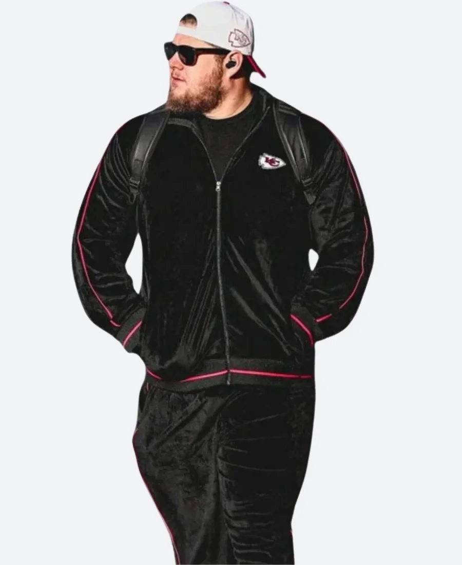 Luke Combs KC Chiefs Velvet Tracksuit