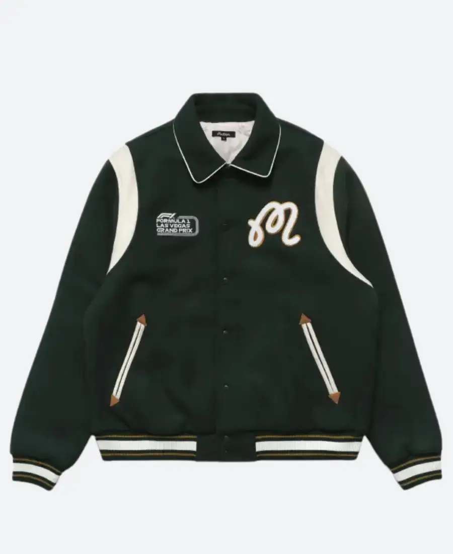Malbon X formula 1 Grand Prix Letterman Jacket