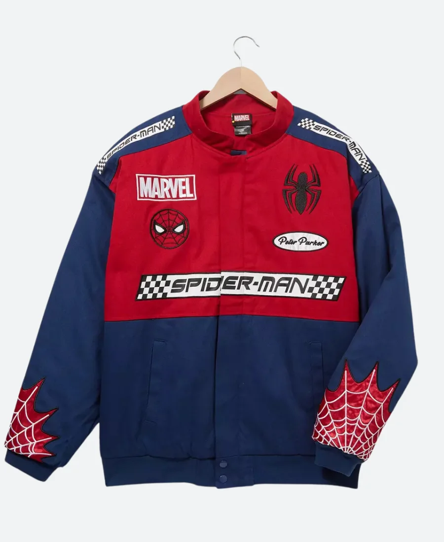 Marvel Spider Man Peter Parker Racing Jacket
