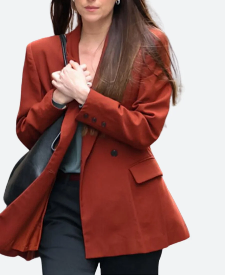 Materialists Movie Lucy Red Blazer