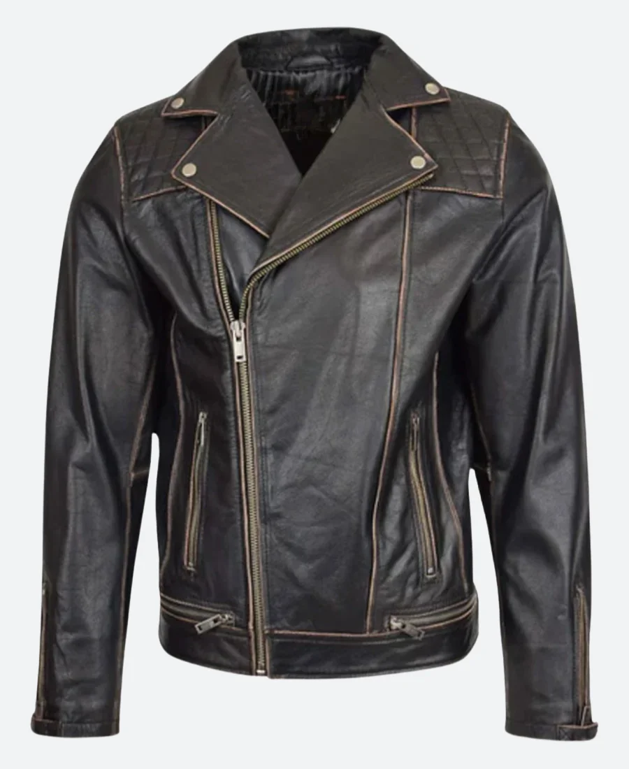Vintage Brando Biker Leather Jacket