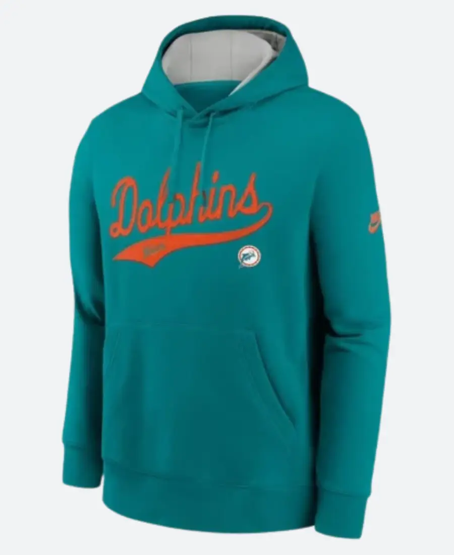 Miami Dolphins Rewind Club Logo Hoodie