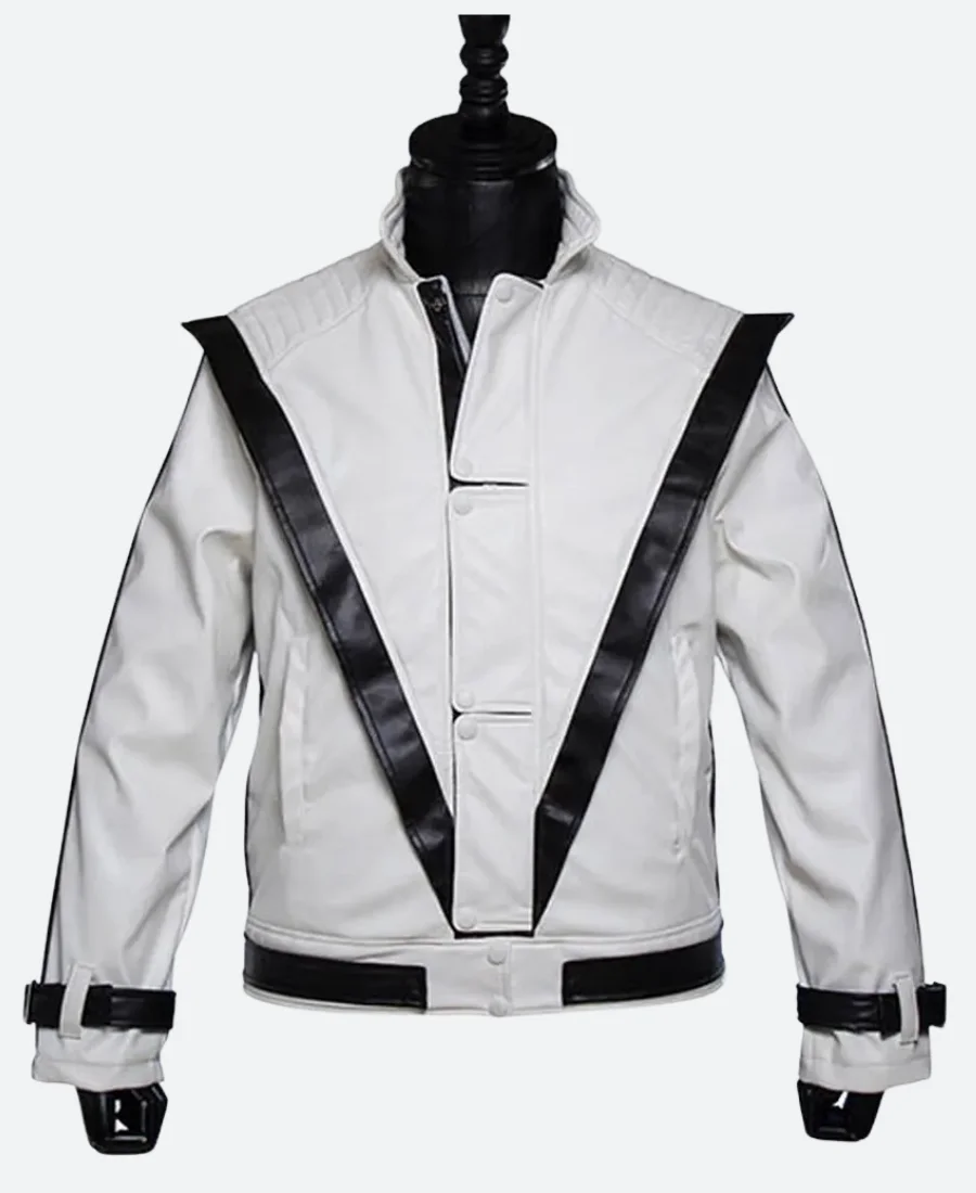 Michael Jackson Thriller Grey Leather Jacket