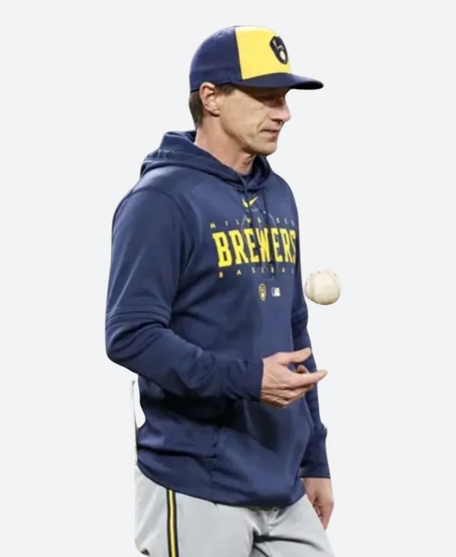 Milwaukee Brewers Craig Counsell Pullover Hoodie