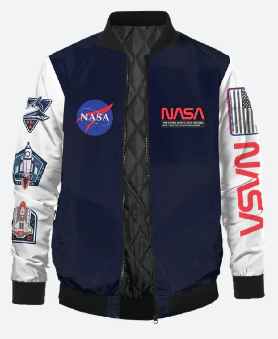 Nasa Navy Blue Varsity Jacket